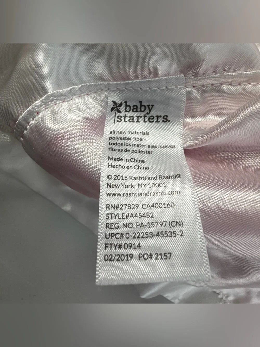 Baby Starters Berry Sweet Rattle Security Blanket Plush Lovey‎ Lovee Satin Trim